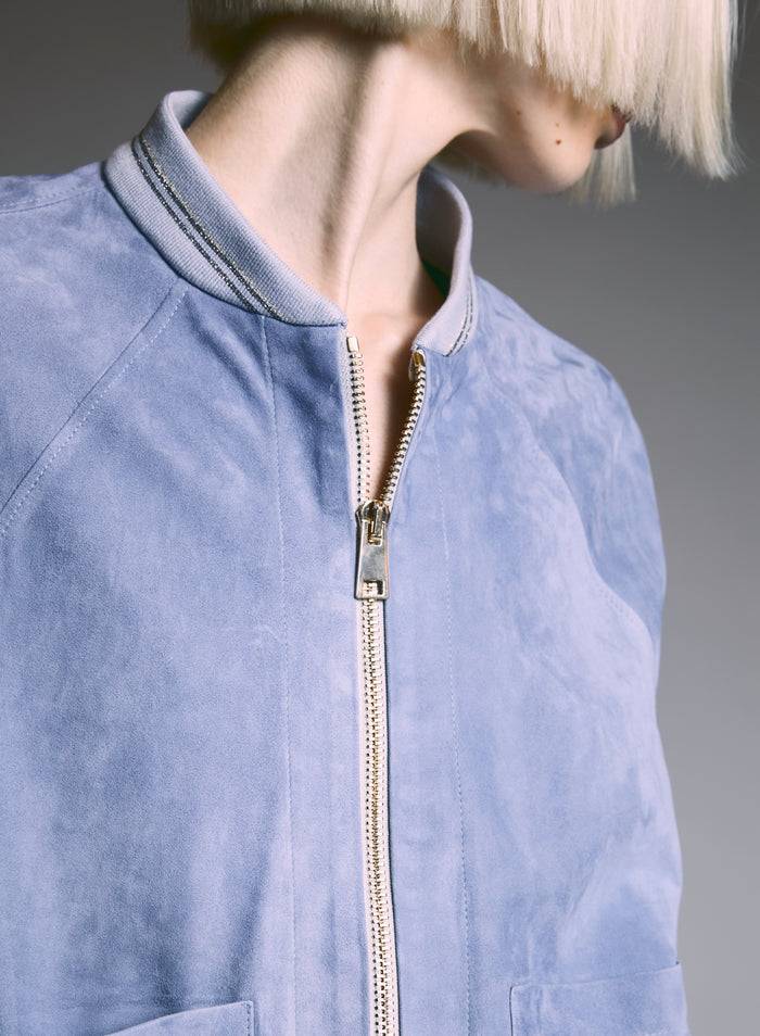 Lorena Antoniazzi BOMBER IN SUEDE Convenienza
