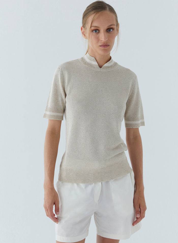 Lorena Antoniazzi TOP IN MAGLIA In Vendita
