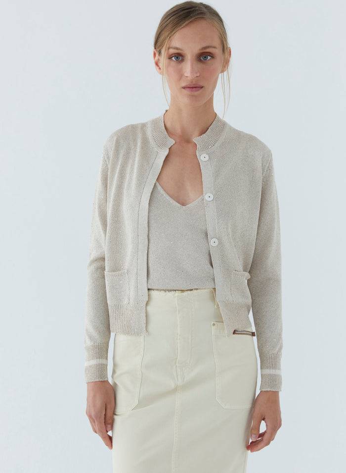 Lorena Antoniazzi CARDIGAN IN MAGLIA Saldi