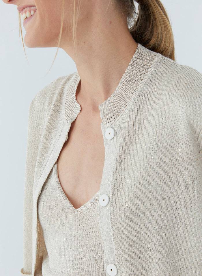 Lorena Antoniazzi CARDIGAN IN MAGLIA Saldi