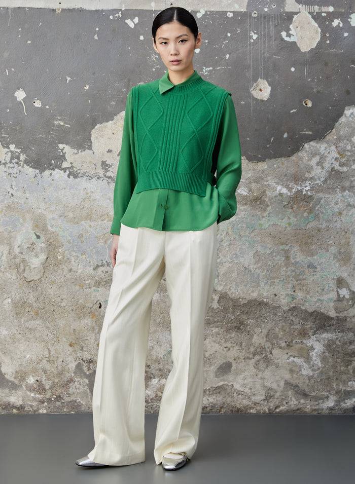 Lorena Antoniazzi CAMICIA IN CREPE DE CHINE Rilascio limitato