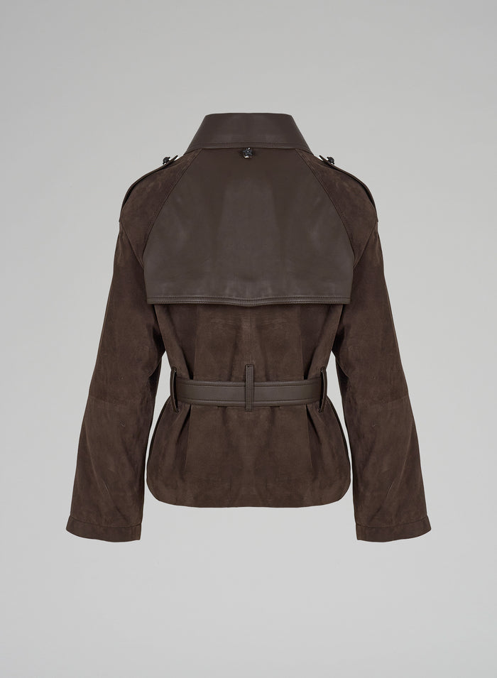 Lorena Antoniazzi GIACCA IN CAMOSCIO ACQUISTA ORA