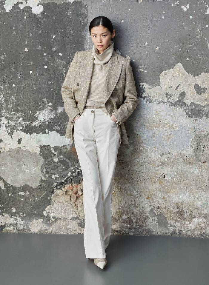 Lorena Antoniazzi GIACCA IN CHEVRON DI LANA Latest stili