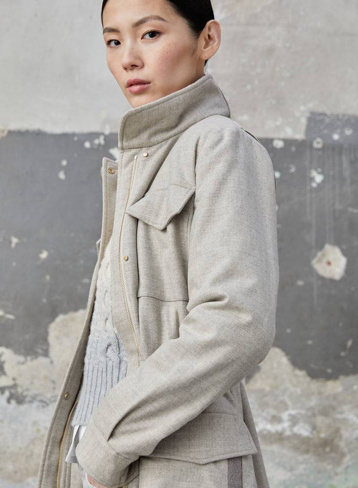 Lorena Antoniazzi SAHARIANA IN FLANELLA STRETCH Fino al 50% di sconto