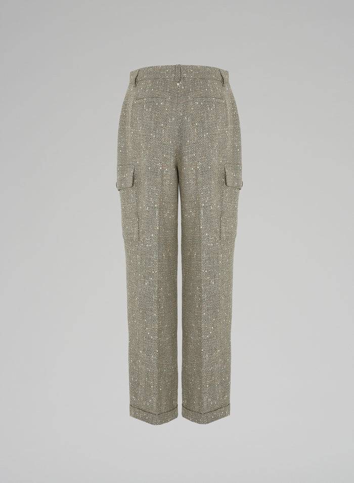 Lorena Antoniazzi PANTALONI IN CHEVRON DI LANA Fino al 65% di sconto