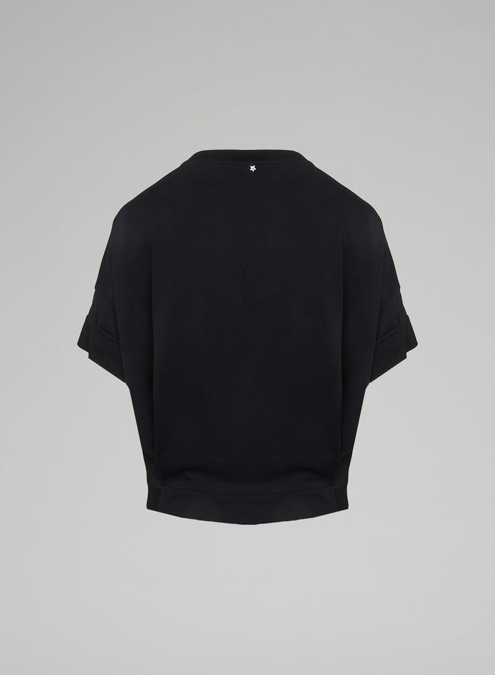 Lorena Antoniazzi T-SHIRT IN TWILL DI SETA Sostegno trimestrale