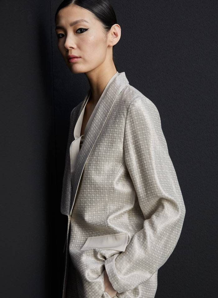 Lorena Antoniazzi GIACCA IN LUREX Consegna Veloce