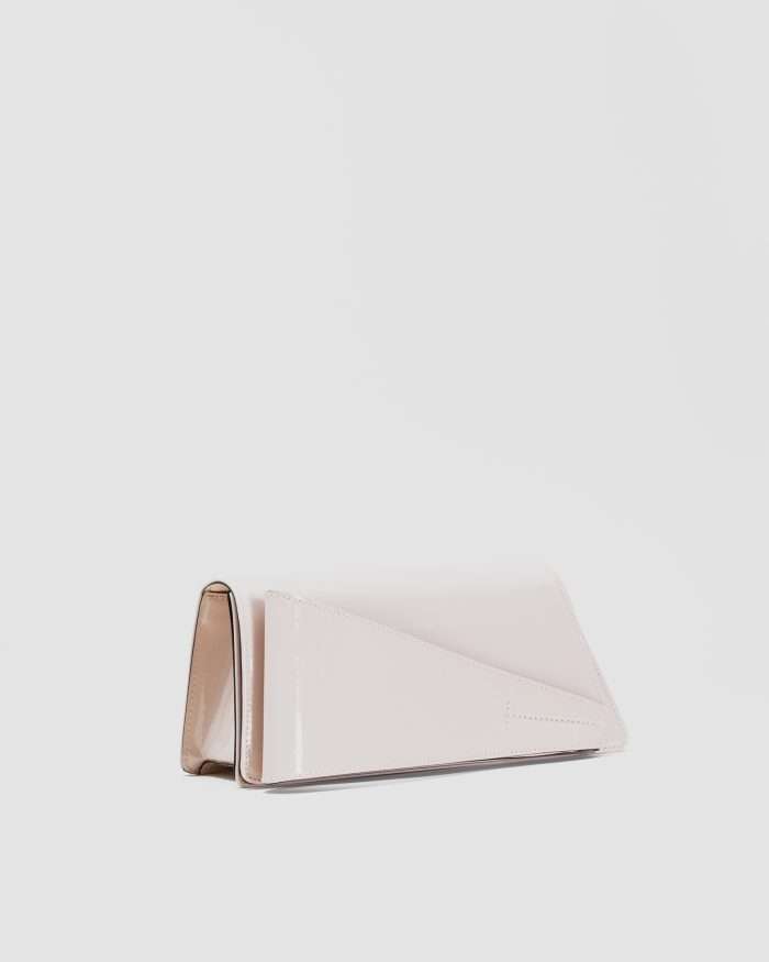 ﻿LUCIANO PADOVAN Borsa Kim pochette in pelle verniciata nude Borse pochette eleganti - Luciano Padovan Shop Online Qualità