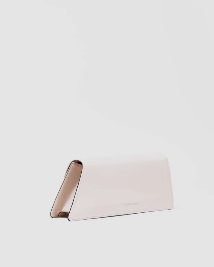 ﻿LUCIANO PADOVAN Borsa Kim pochette in pelle verniciata nude Borse pochette eleganti - Luciano Padovan Shop Online Qualità
