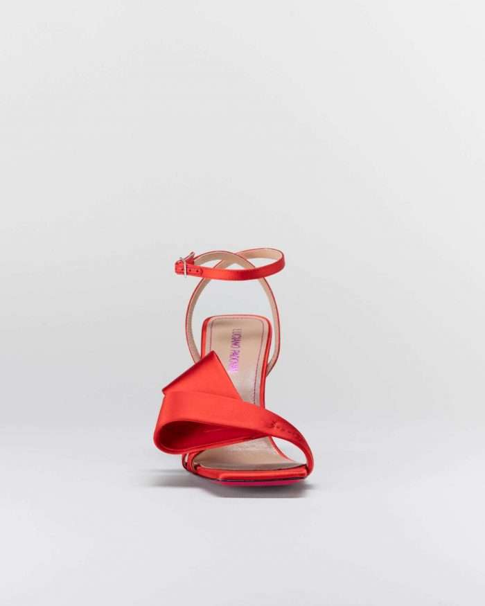 LUCIANO PADOVAN FLAKE LINE SANDALO NORA RASO ROSSO Spedizione Gratuita