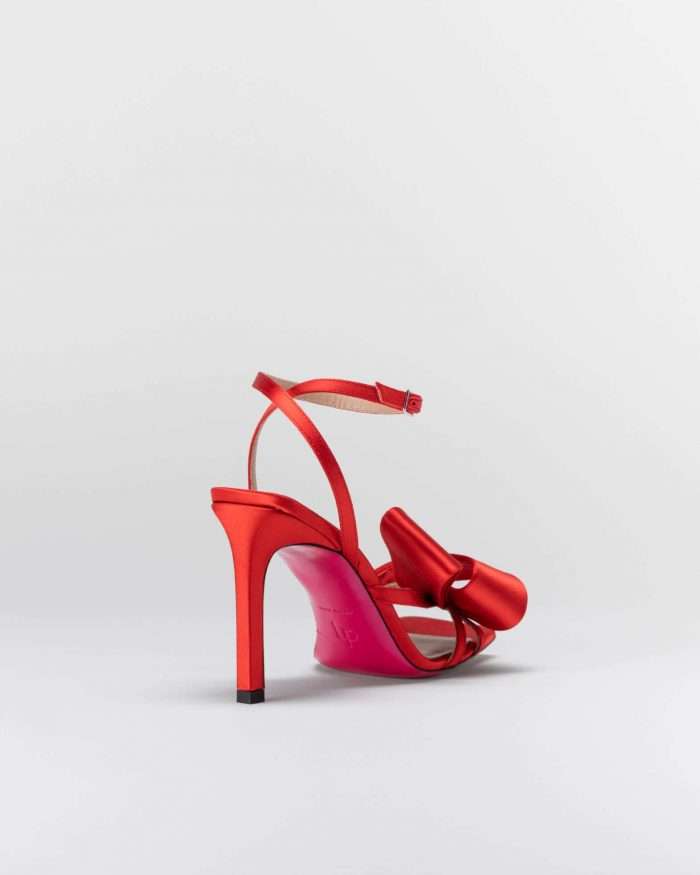 LUCIANO PADOVAN FLAKE LINE SANDALO NORA RASO ROSSO Spedizione Gratuita