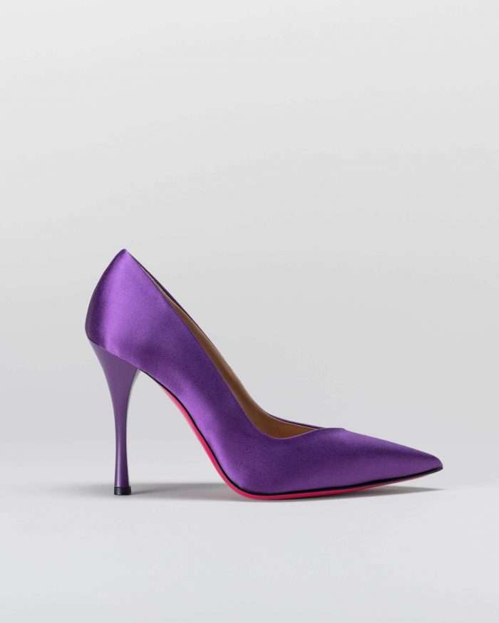 LUCIANO PADOVAN SIMPLE LINE DÉCOLLETÉ ROBIN RASO VIOLA Prezzo Ridotto