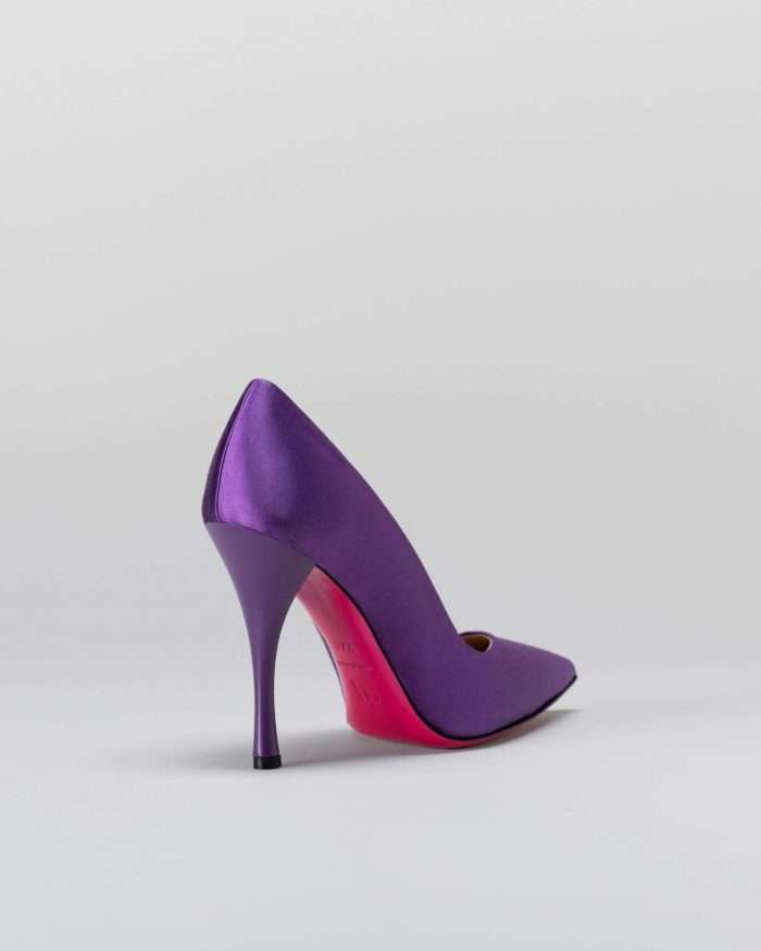 LUCIANO PADOVAN SIMPLE LINE DÉCOLLETÉ ROBIN RASO VIOLA Prezzo Ridotto
