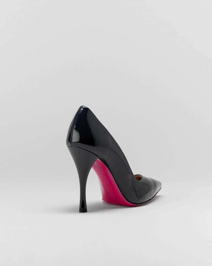 LUCIANO PADOVAN SIMPLE LINE DÉCOLLETÉ ROBIN PELLE VERNICIATA NERO- Luciano Padovan Online Shop Convenienza