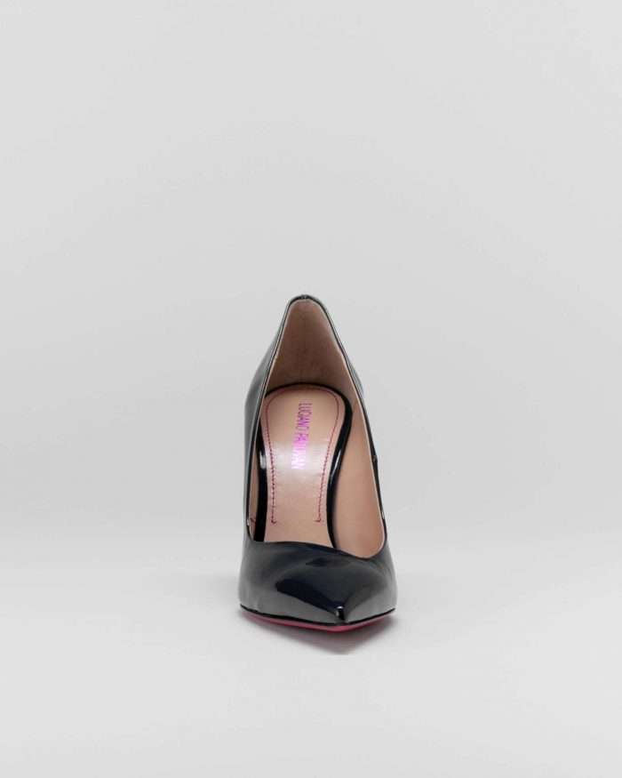 LUCIANO PADOVAN SIMPLE LINE DÉCOLLETÉ ROBIN PELLE VERNICIATA NERO- Luciano Padovan Online Shop Convenienza