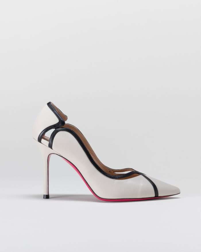 LUCIANO PADOVAN DÉCOLLETÉ FILADELFIA PELLE BIANCO/NERO Sconto