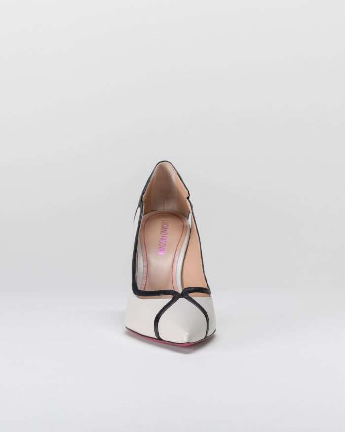 LUCIANO PADOVAN DÉCOLLETÉ FILADELFIA PELLE BIANCO/NERO Sconto