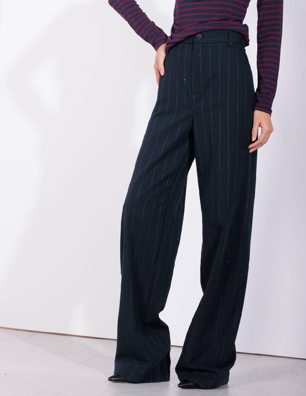 Risskio Zyair - Pantalone gessato Consegna Veloce