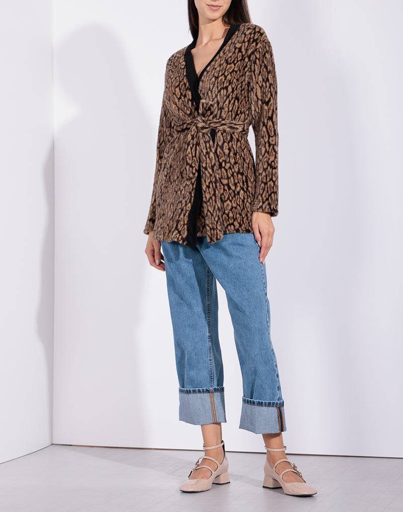 Risskio Rowan - Cardigan leopardato Prezzo Ridotto
