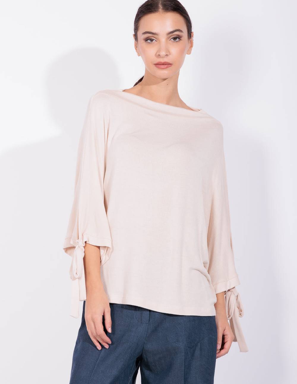 Risskio Kai - Maglia over a costine Saldi Di Fabbrica