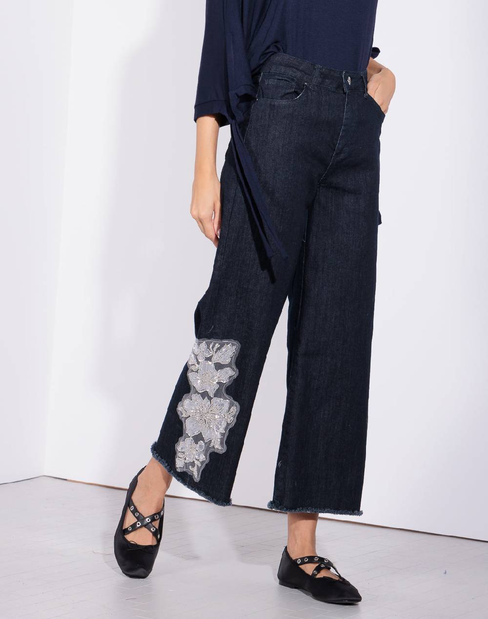 Risskio Ethan - Denim con applicazione In Saldo