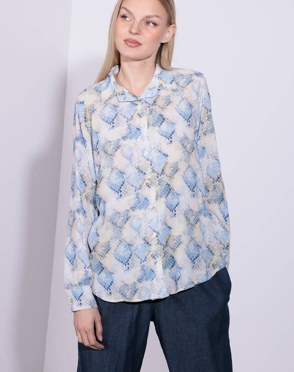 Risskio Imane - Camicia in georgette di viscosa Negozio