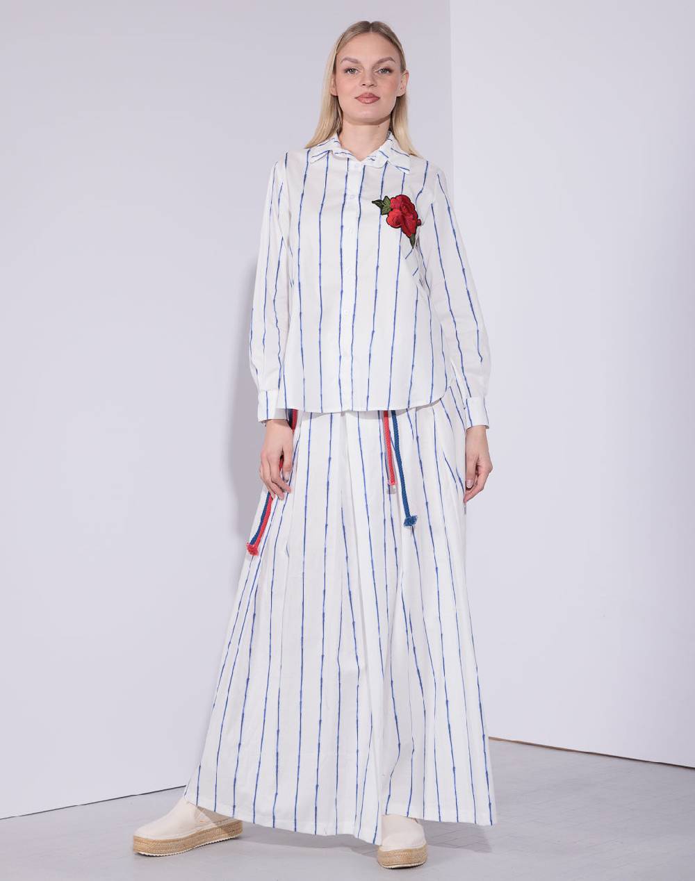Risskio Habiba - Gonna in popeline di cotone Moda