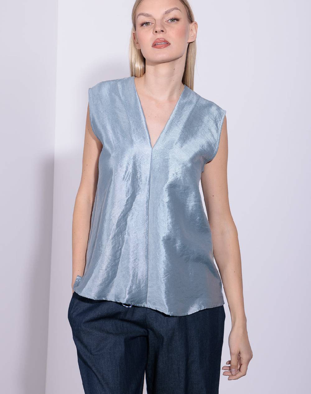 Risskio Amina - Blusa scollo a "V" Prezzo basso