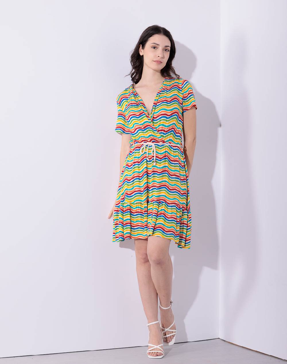 Risskio Amanda - Abito corto in jersey di viscosa stampato Moda