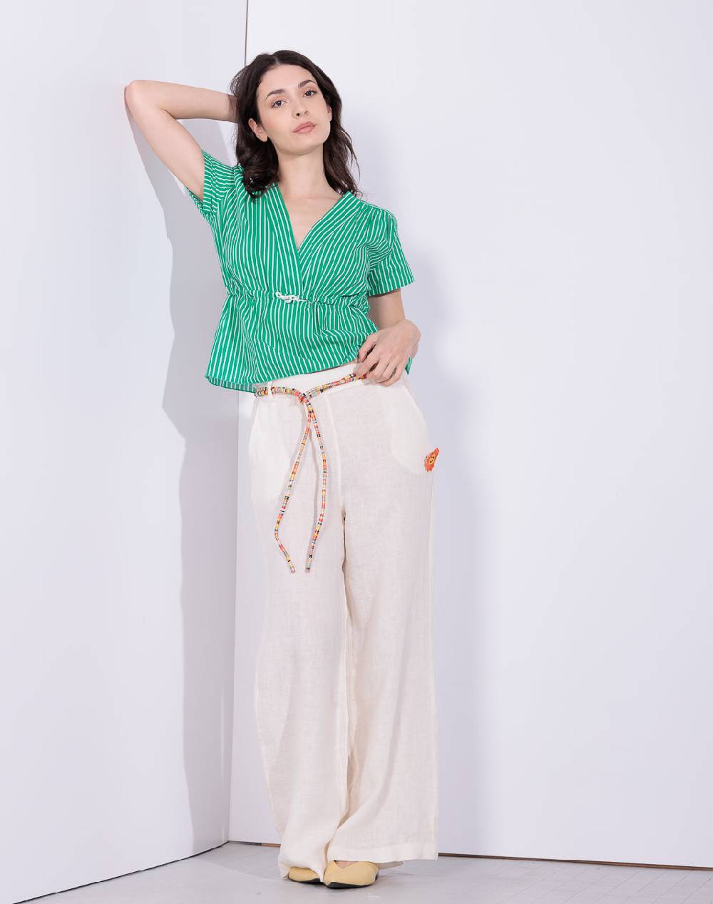Risskio Frasco - Pantalone in lino tinto capo Outlet