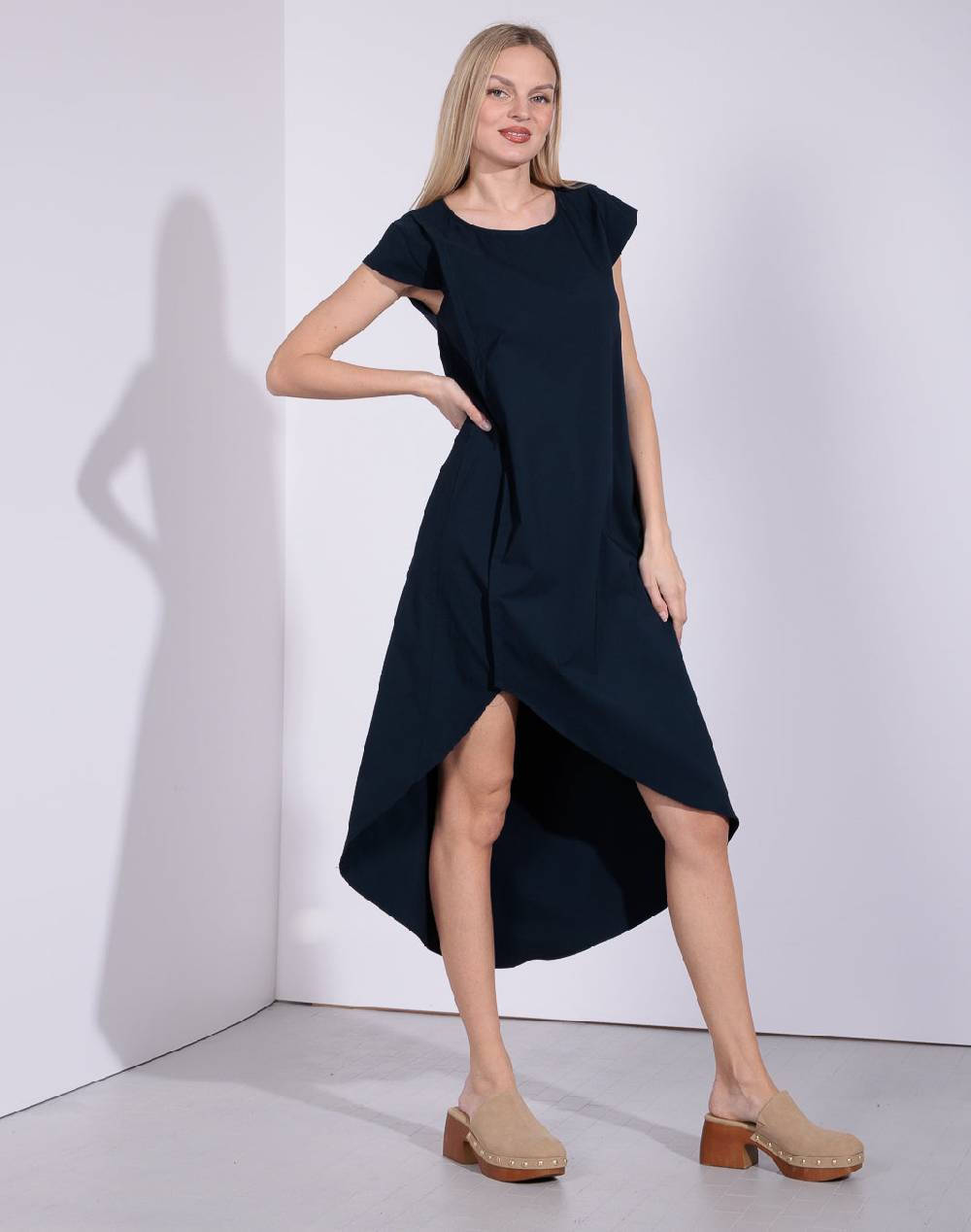 Risskio Salma - Abito midi in bengalina Moda