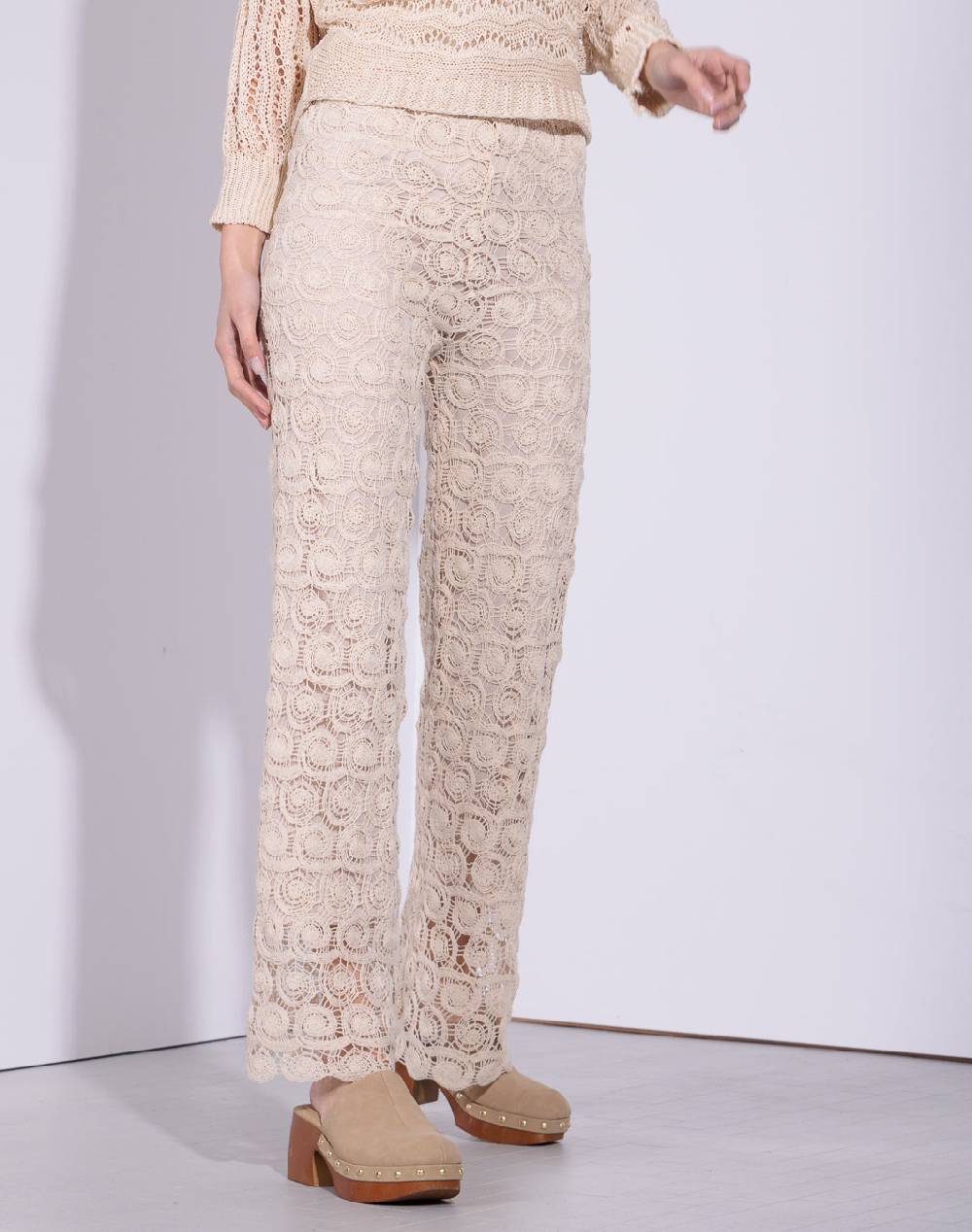Risskio Aliza - Pantalone in pizzo crochet Acquista Ora