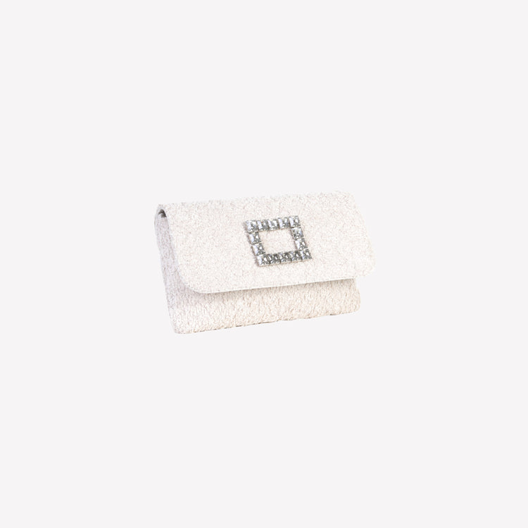 Roberto Festa BORSA IN BOUCLE CALCE CON ACCESSORIO STRASS CAPRI LUX Offerta