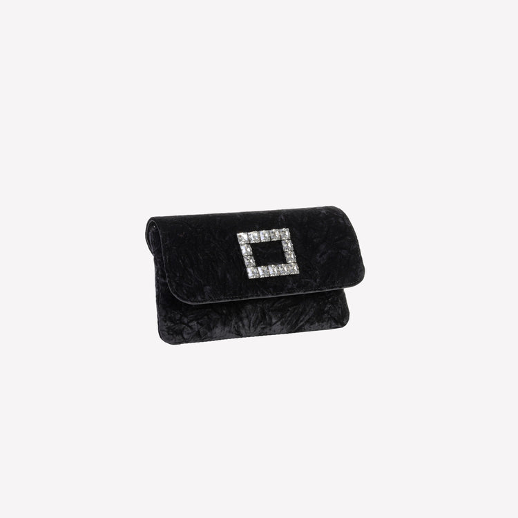 Roberto Festa BORSA IN VELLUTO NERO CON ACCESSORIO STRASS CAPRI LUX Online