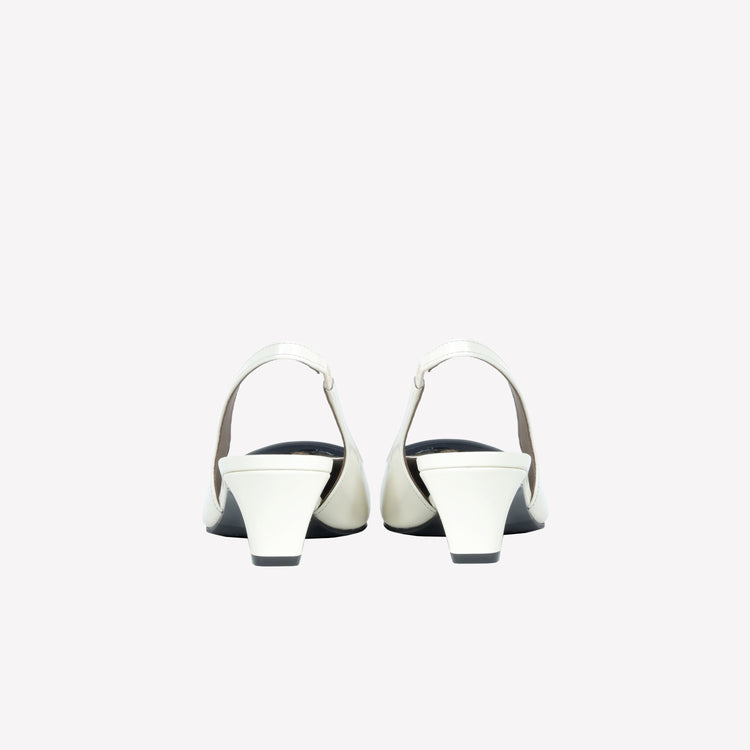 Roberto Festa SLINGBACK IN VITELLO SPAZZOLATO OFF WHITE CON FIBBIA GOMMATA DORIEN Promozione