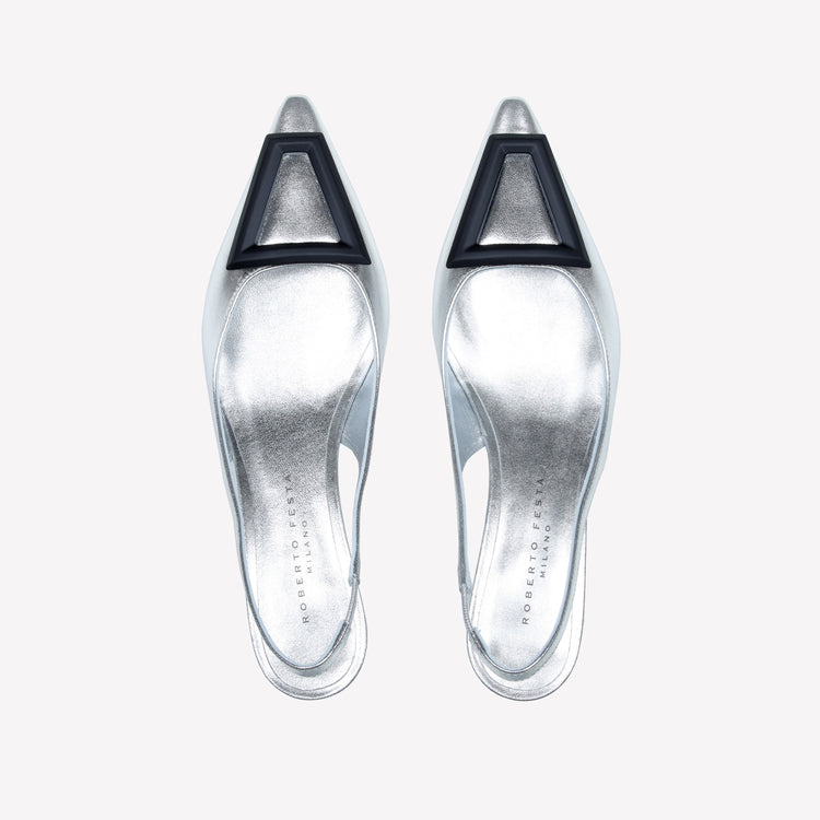 Roberto Festa SLINGBACK IN LUXOR CON FIBBIA GOMMATA DORIEN Spedizione Gratuita