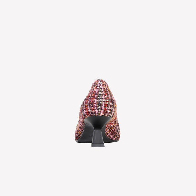 Roberto Festa DÉCOLLETÉ IN BOUCLÉ MULTICOLOR CON ACCESSORIO STRASS EVILLY Vendita Economica