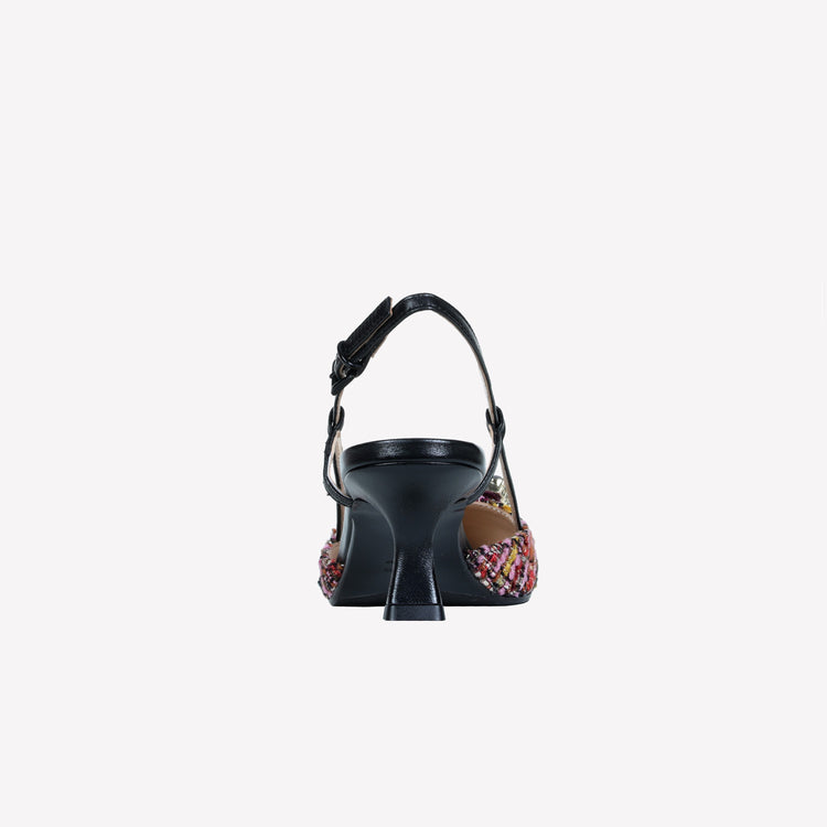 Roberto Festa slingback in pave multicolor e accessorio strass stefy Spedizione Gratuita
