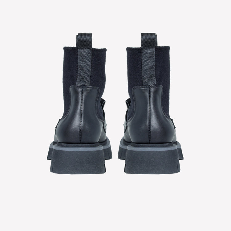 Roberto Festa ANKLE BOOT IN VITELLO CON ELASTICO IN LANA E FRANGIA IN PELLE PAULA Novità