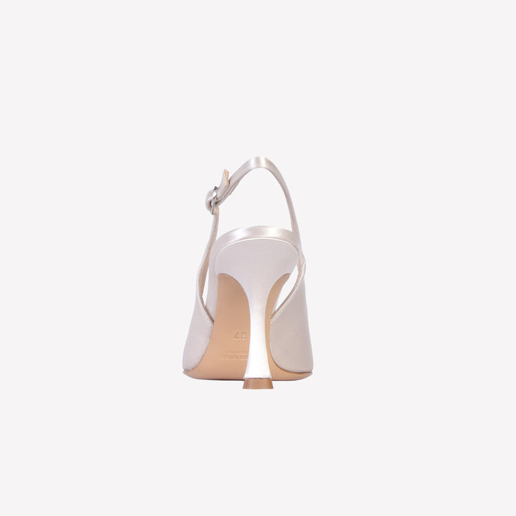 Roberto Festa SLINGBACK IN RASO PERLA LAVINIA Saldi Di Fabbrica