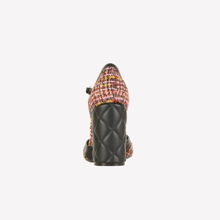 Roberto Festa DÉCOLLETÉ T-STRAP IN BOUCLÉ MULTICOLOR OLIMPYA 2025