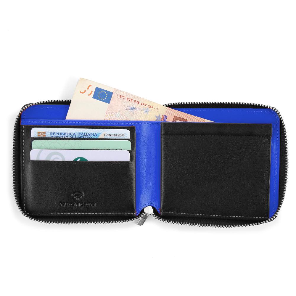 Roncato Portafoglio con portamonete taormina nero/blu Negozio Online Roncato Vendita calda