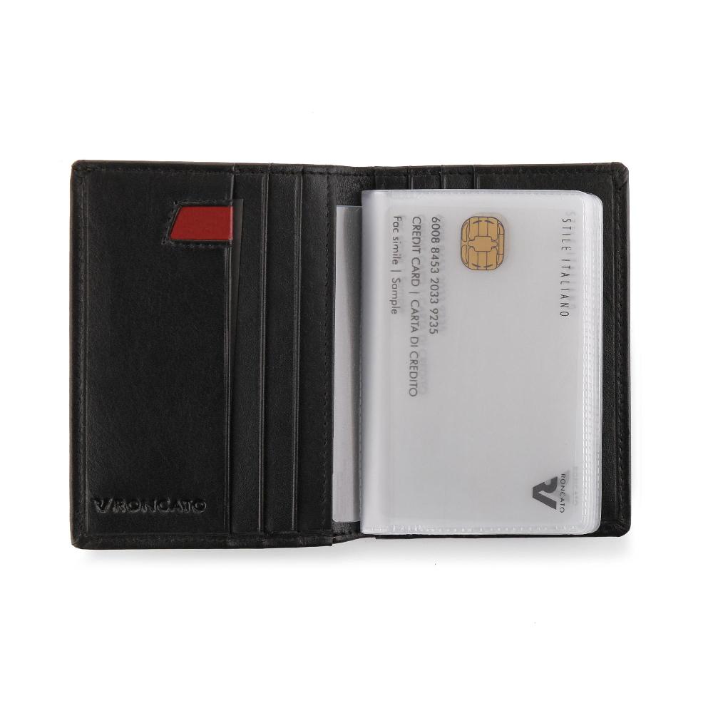 Roncato Porta carte di credito pascal nero Negozio Online Roncato Fino Al -60%