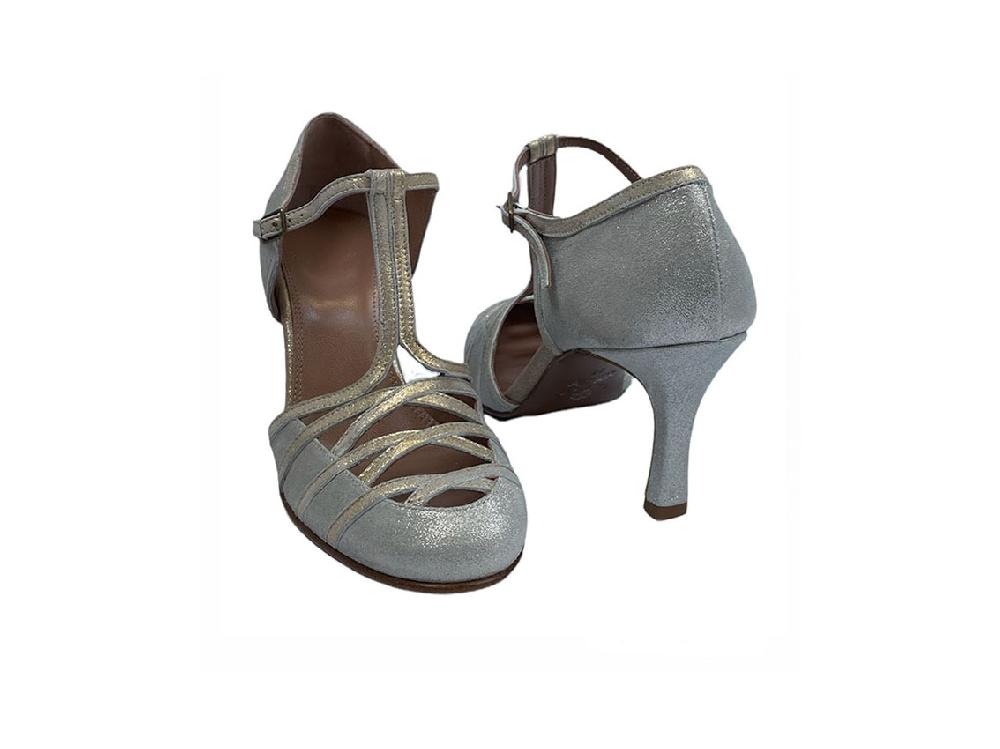 Rose'S Roses Colette – Silver T-Strap Hotsell