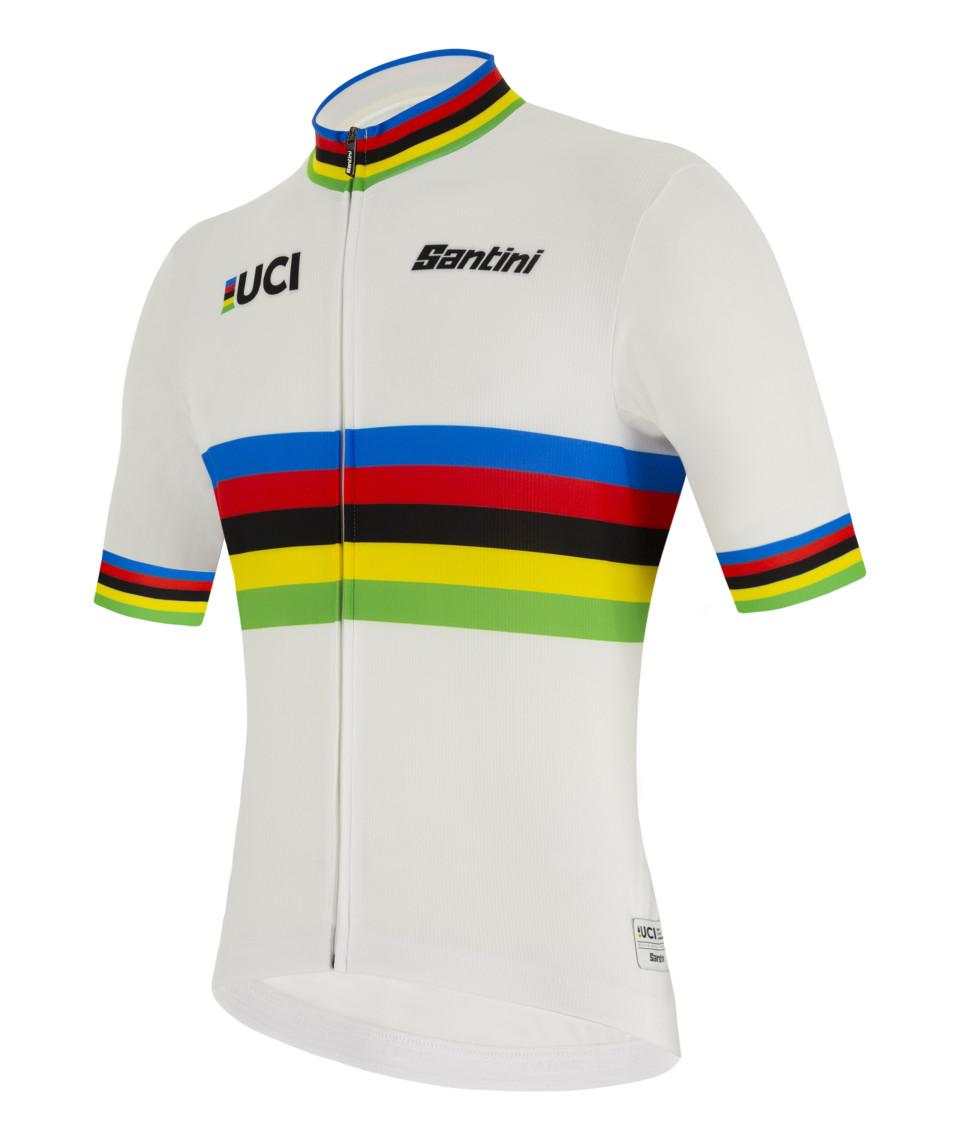 Santini UCI OFFICIAL CAMPIONE DEL MONDO - MAGLIA ECO Saldi Di Fabbrica