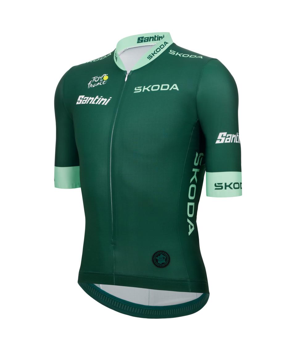 Santini Maglia Verde del Tour de France - MIGLIOR VELOCISTA - MAGLIA Negozi Online
