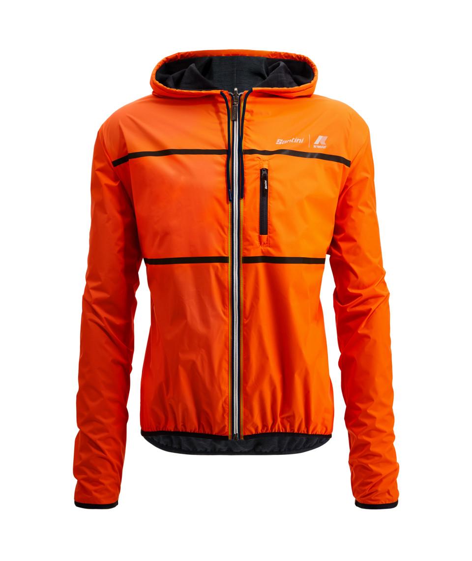 Santini SANTINI x K-WAY - GIACCA ANTIVENTO REVERSIBILE