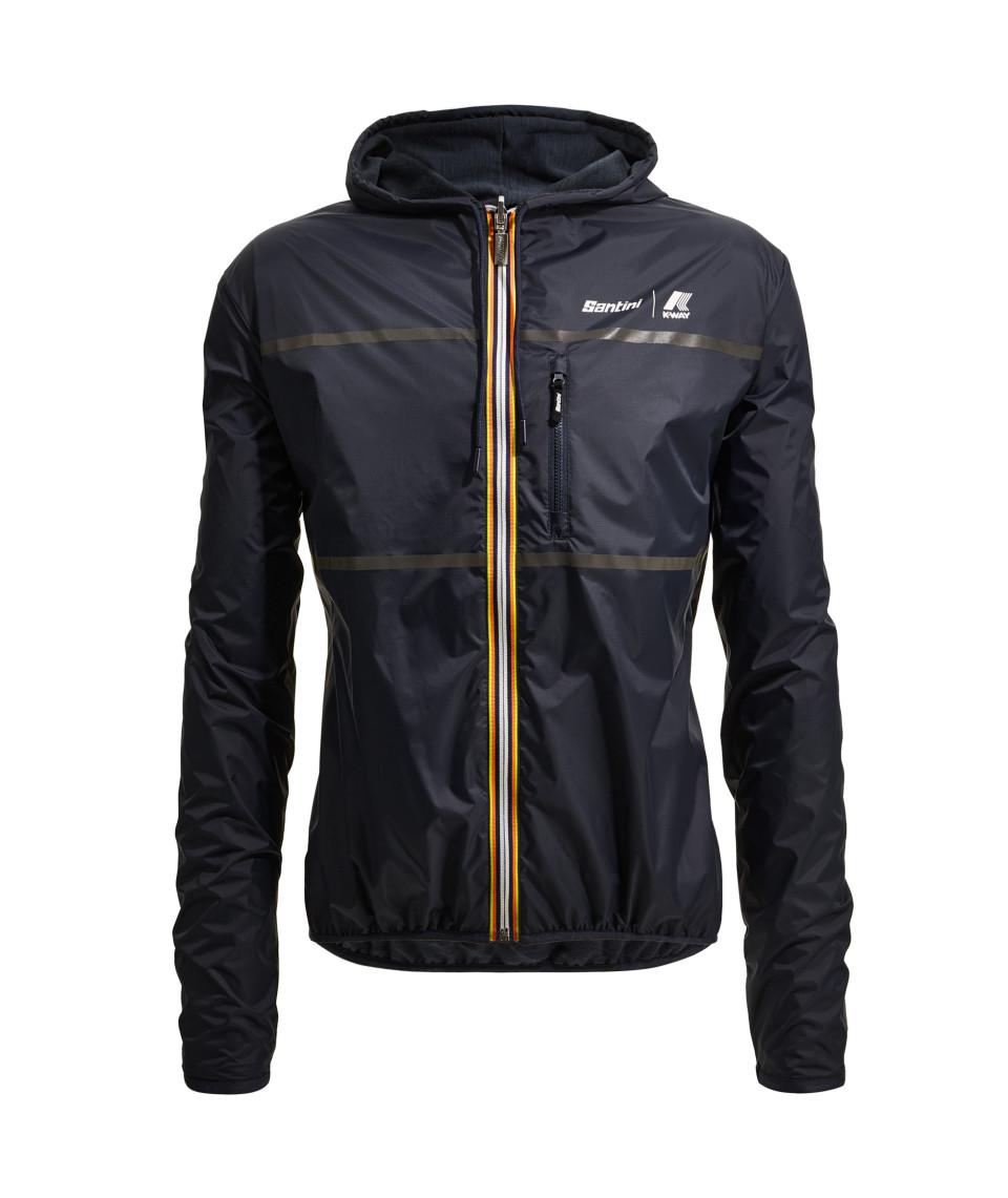 Santini SANTINI x K-WAY - GIACCA ANTIVENTO REVERSIBILE