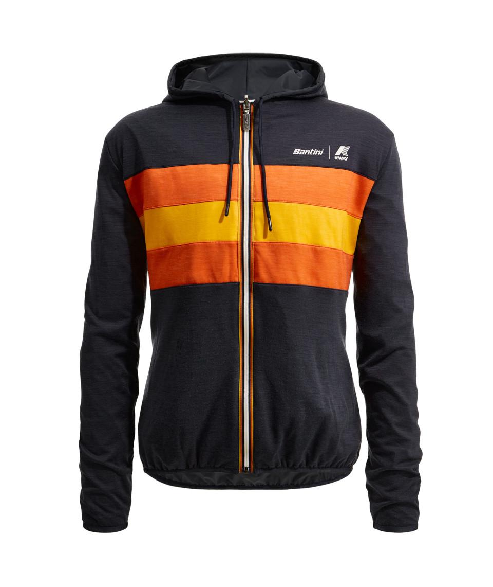 Santini SANTINI x K-WAY - GIACCA ANTIVENTO REVERSIBILE Affare Del Giorno