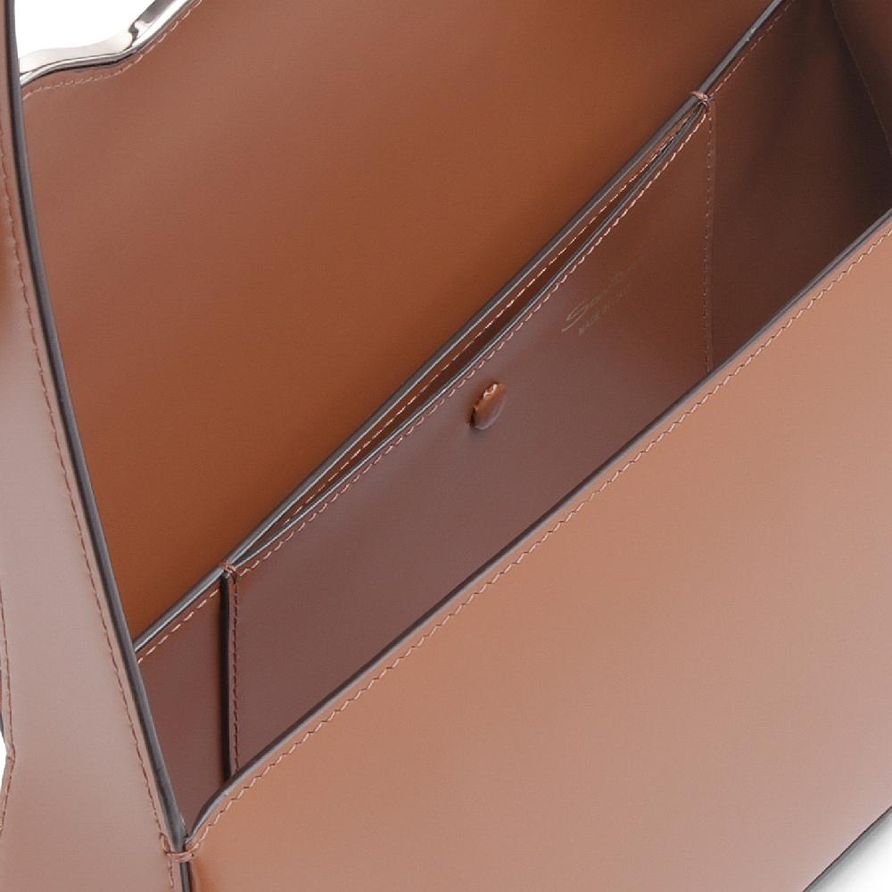 Santoni Borsa ThePluto in pelle marrone Soddisfazione Garantita